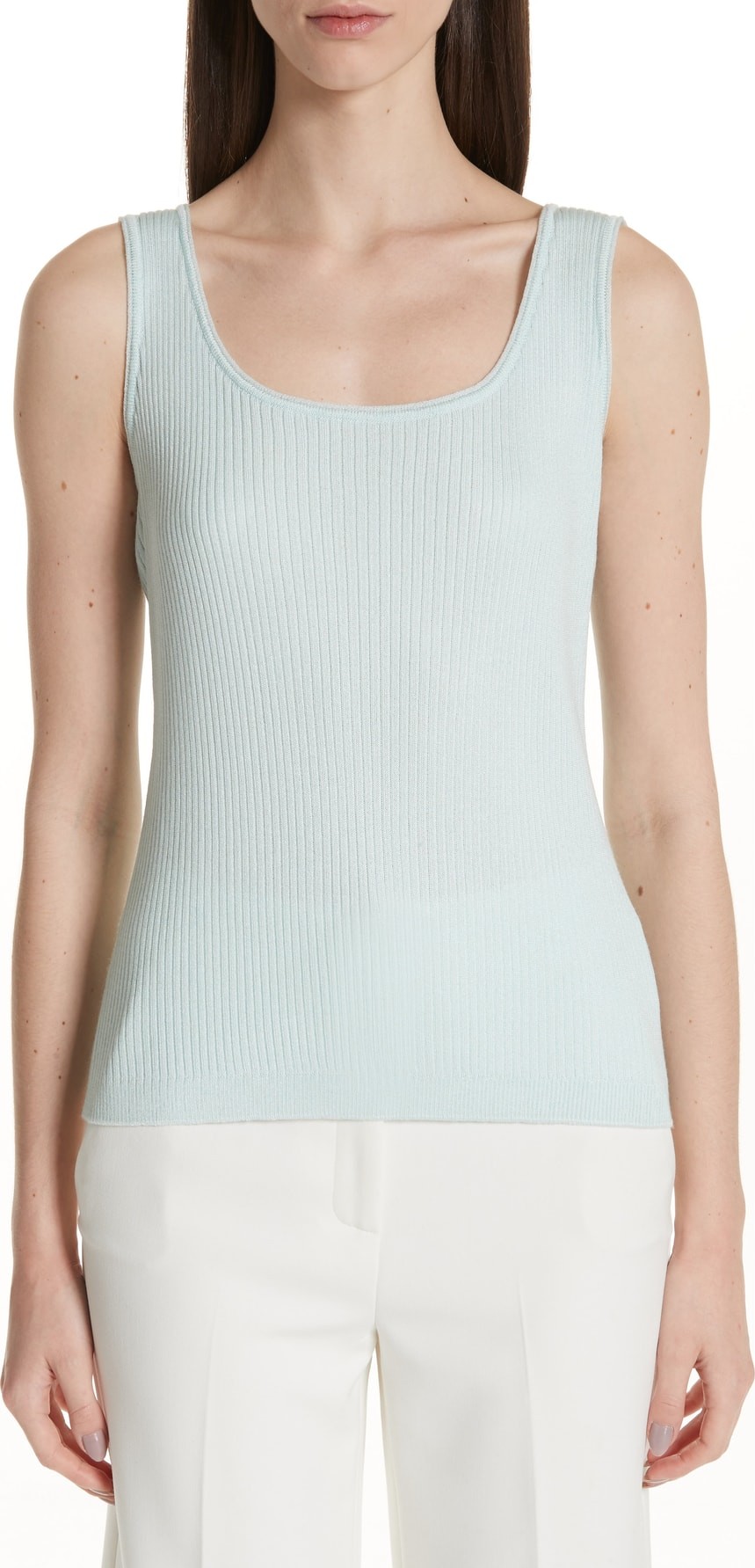 St. John Rib Knit Shell