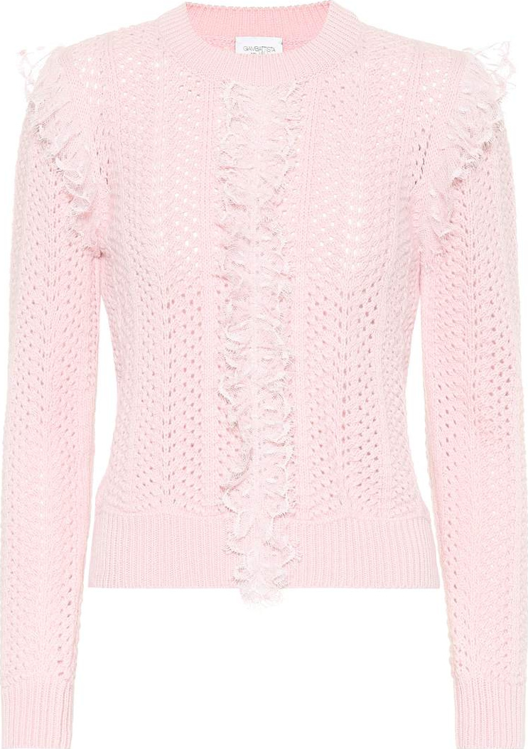 Giambattista Valli Ruffled wool sweater