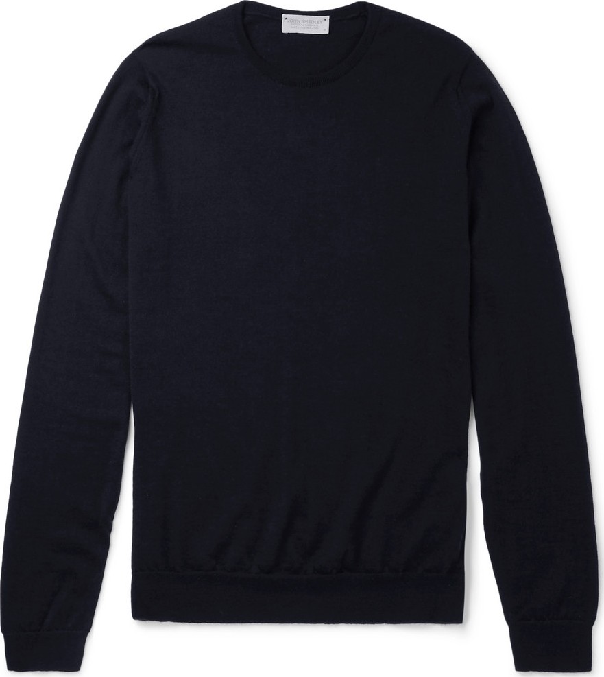 John Smedley Norland Cashmere and Silk-Blend Sweater