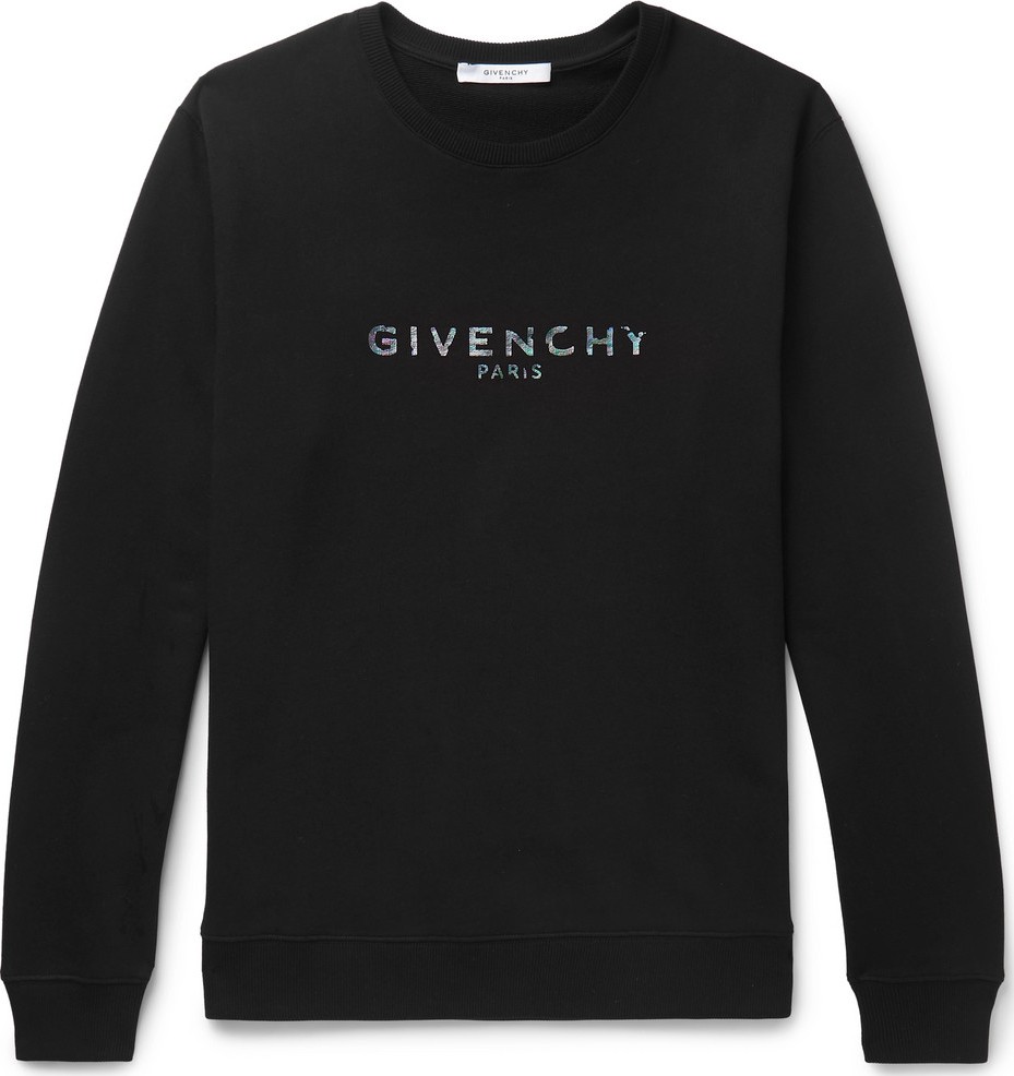 Givenchy Logo-Print Loopback-Cotton Jersey Sweatshirt