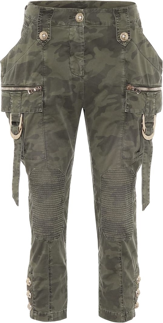 Balmain Camouflage mid-rise skinny jeans