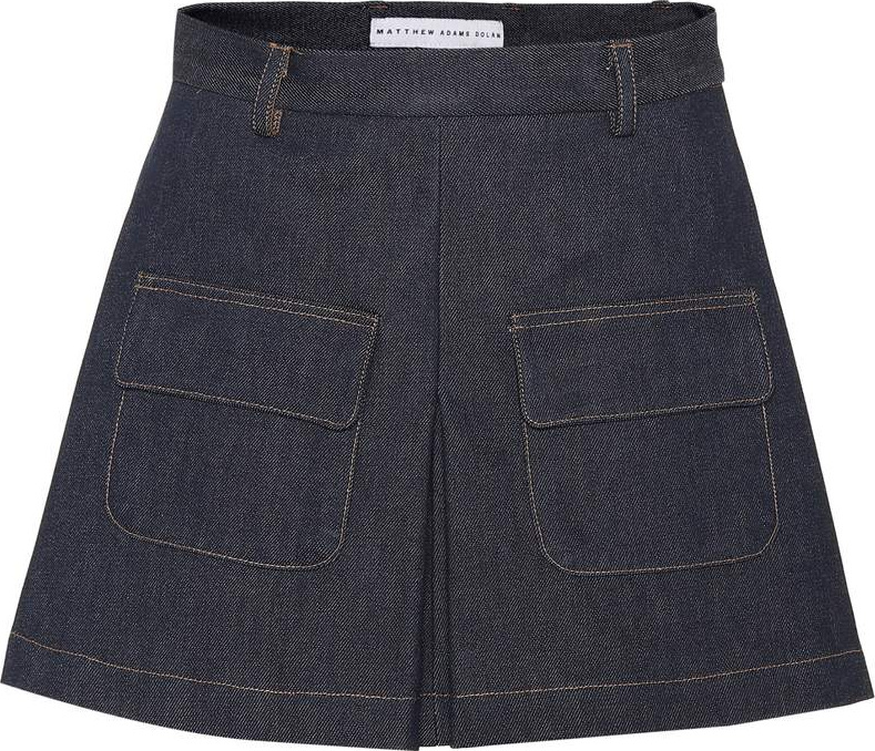 Matthew Adams Dolan Denim pocket skirt
