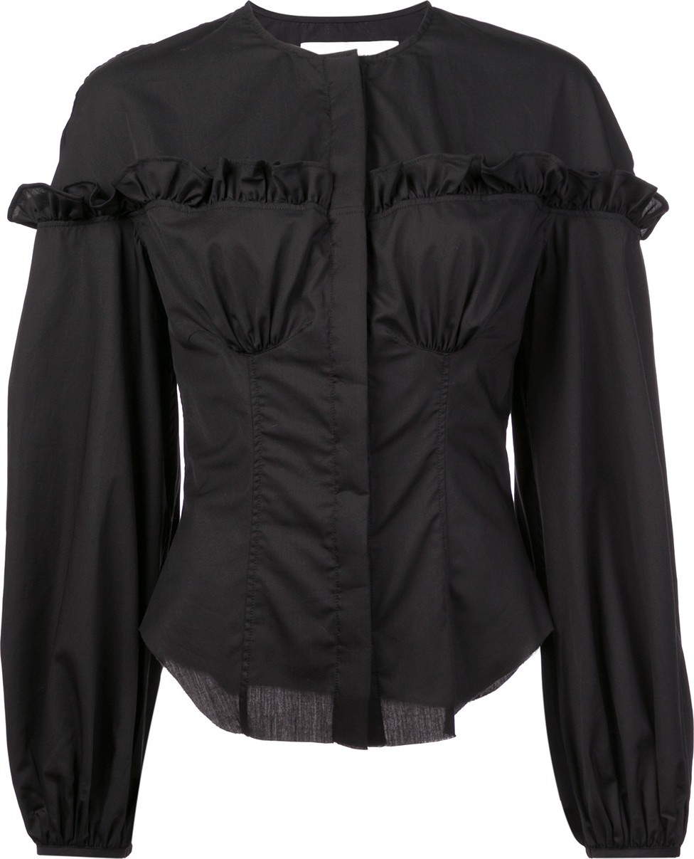 Marques'Almeida frill button up blouse