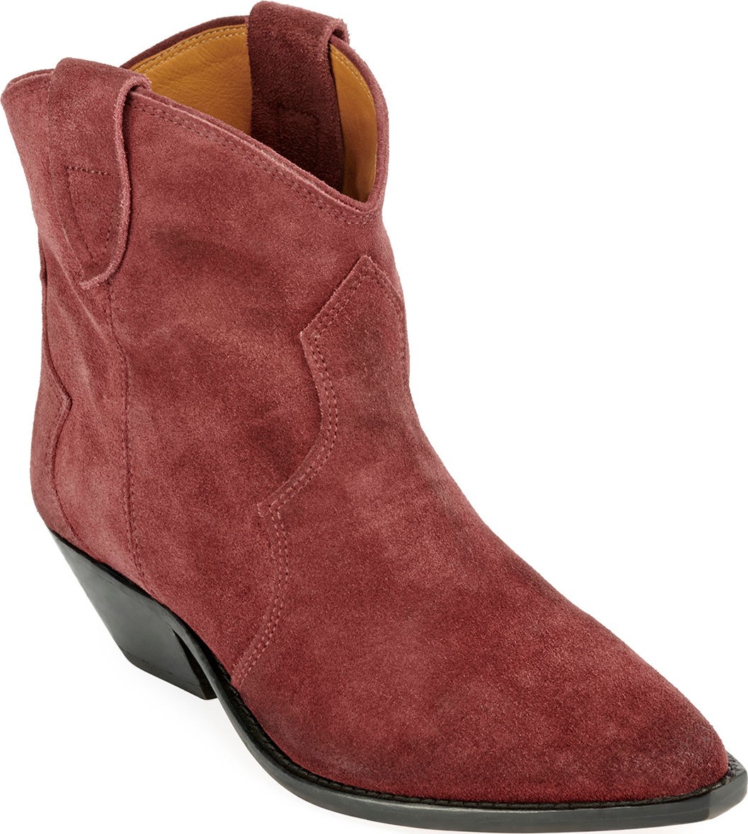 Isabel Marant Dewina Suede Pointed Booties