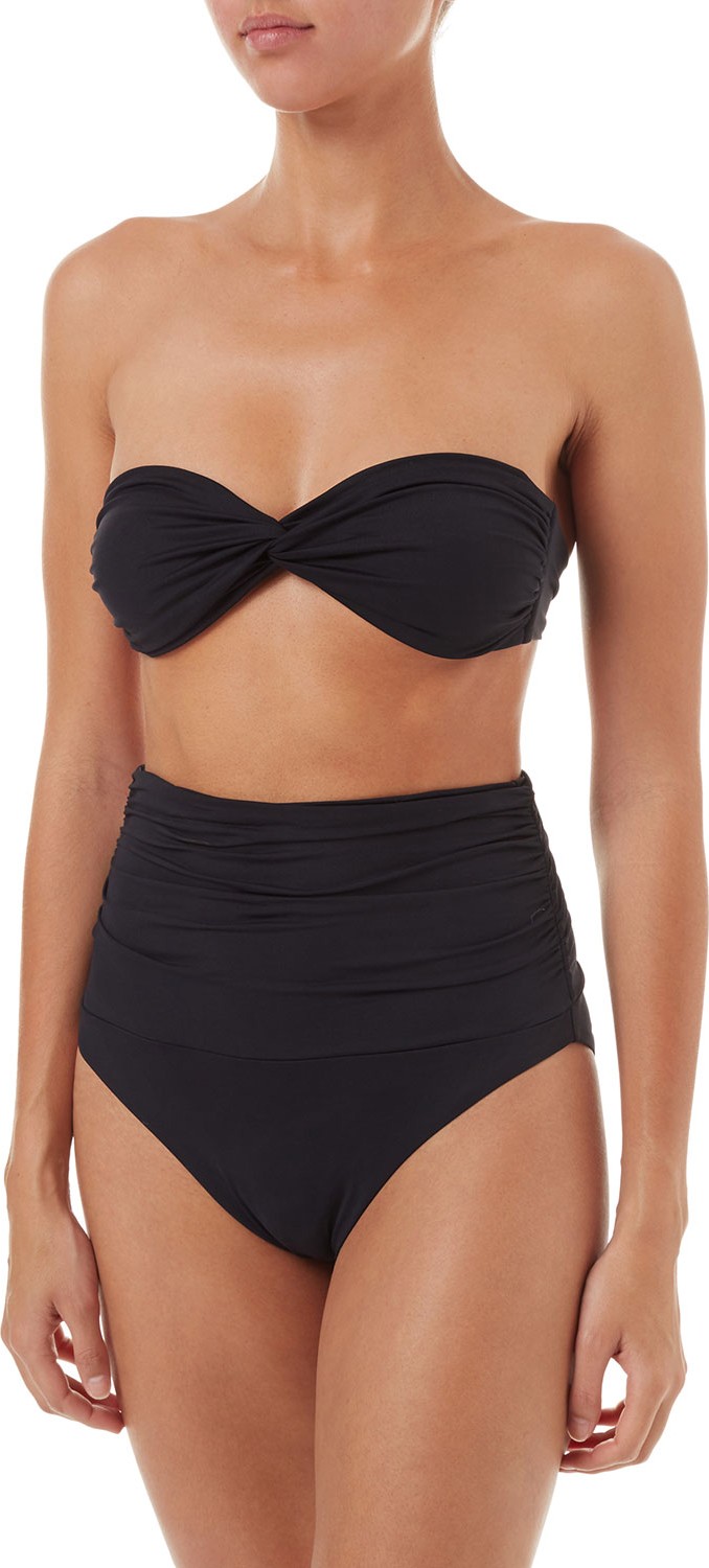 Melissa Odabash Lyon Twist-Front Bandeau Swim Top