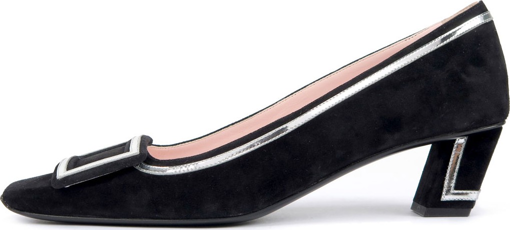 Roger Vivier Belle Vivier Two-Tone Graphic Pumps