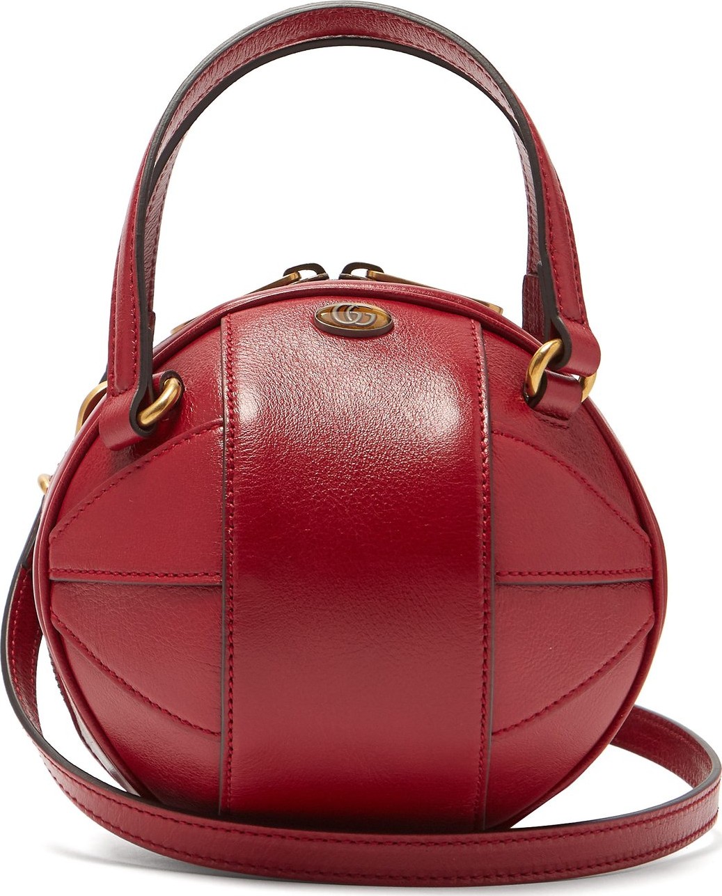 Gucci Tifosa basketball grained-leather shoulder bag