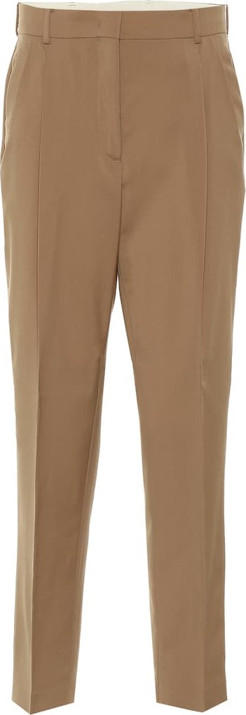 N°21 High-rise straight wool pants
