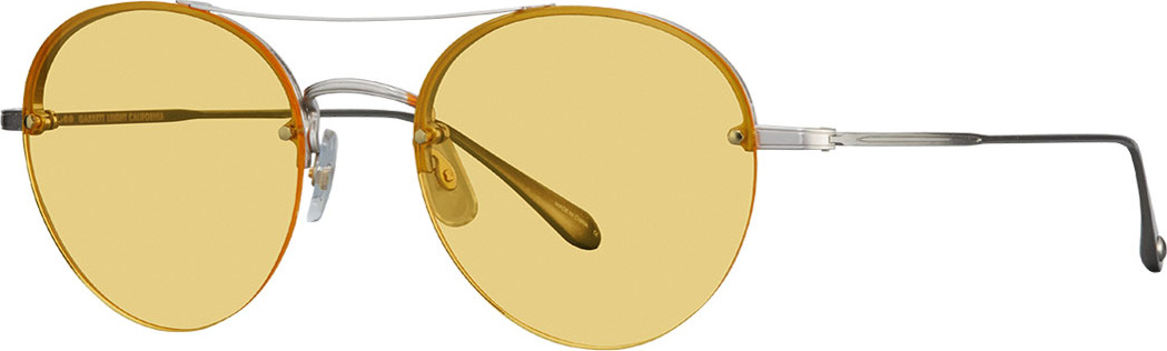 GARRETT LEIGHT Beaumont Rounded Semi-Rimless Sunglasses