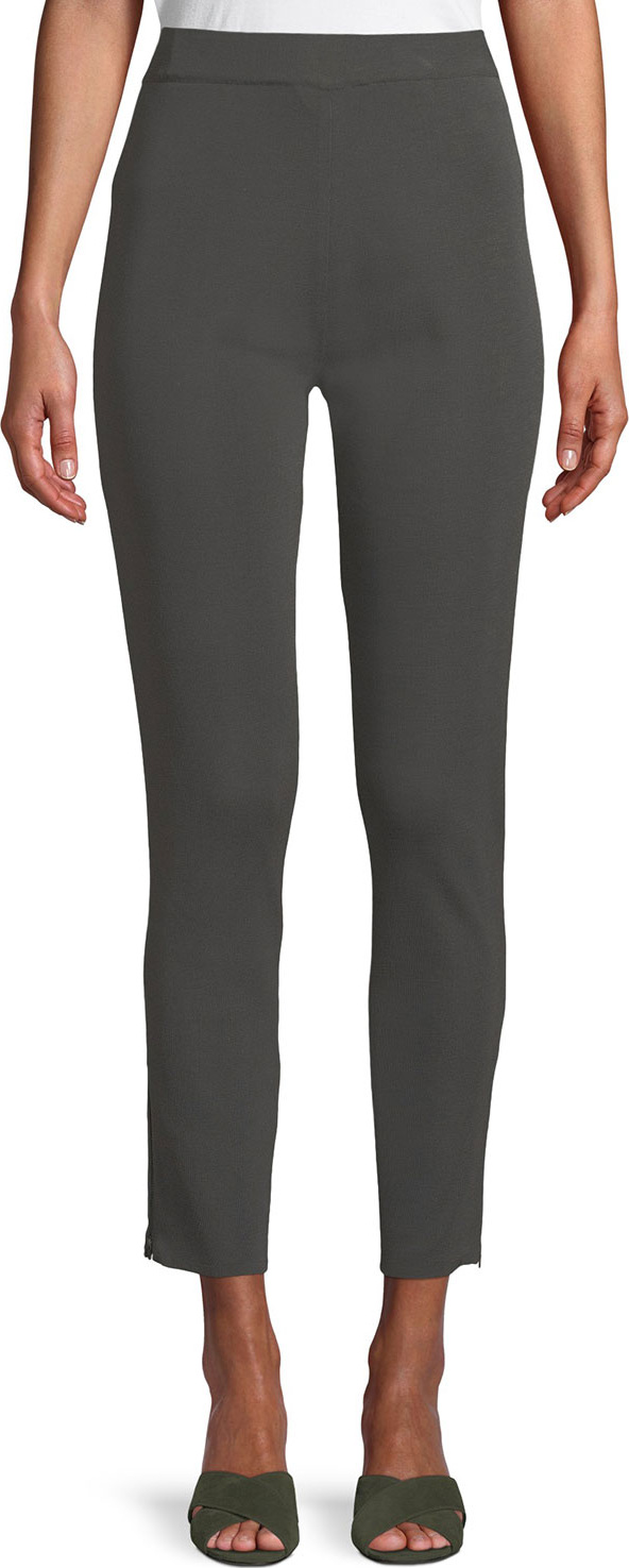 Misook Knit Ankle-Zip Legging Pants, Plus Size