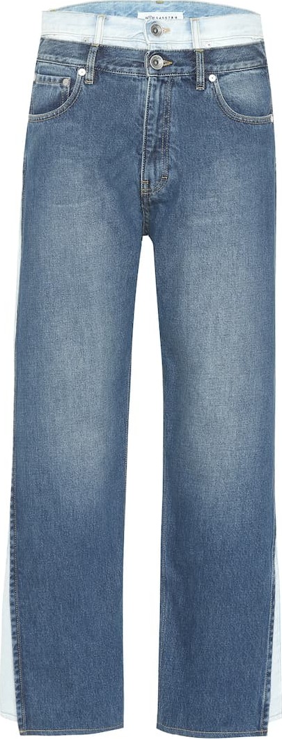 Maison Margiela Layered high-rise cropped jeans