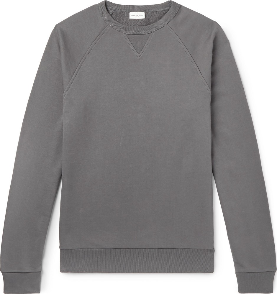 Dries Van Noten Loopback Cotton-Jersey Sweatshirt