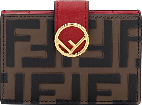 Fendi FF-Embossed Micro Cruise Wallet