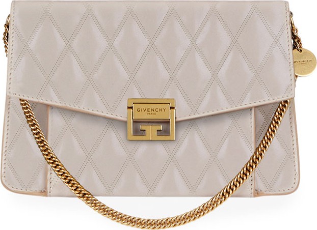 Givenchy GV3 Medium Losange Quilted Leather Shoulder Bag