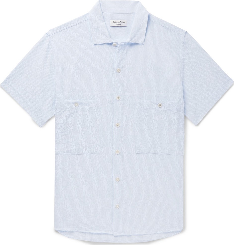 YMC Striped Seersucker Shirt