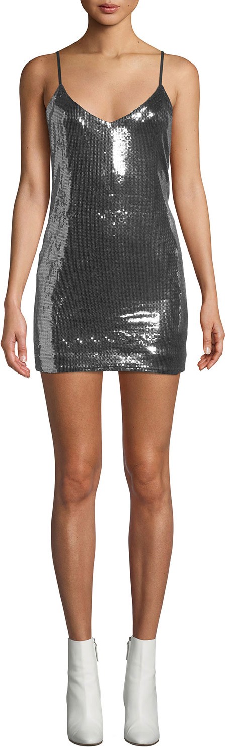 RtA Bijoux Sequined Cami Mini Dress