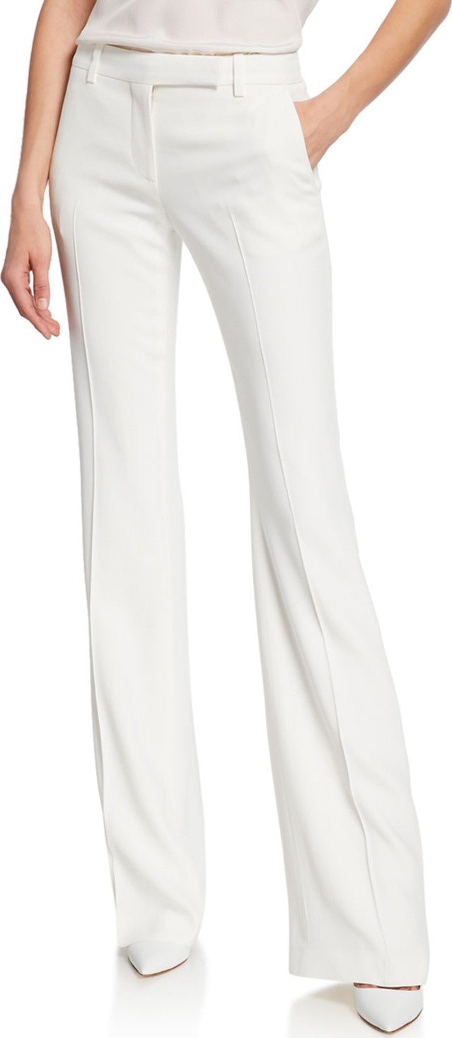 Alexander McQueen Leaf Crepe Classic Suiting Pants