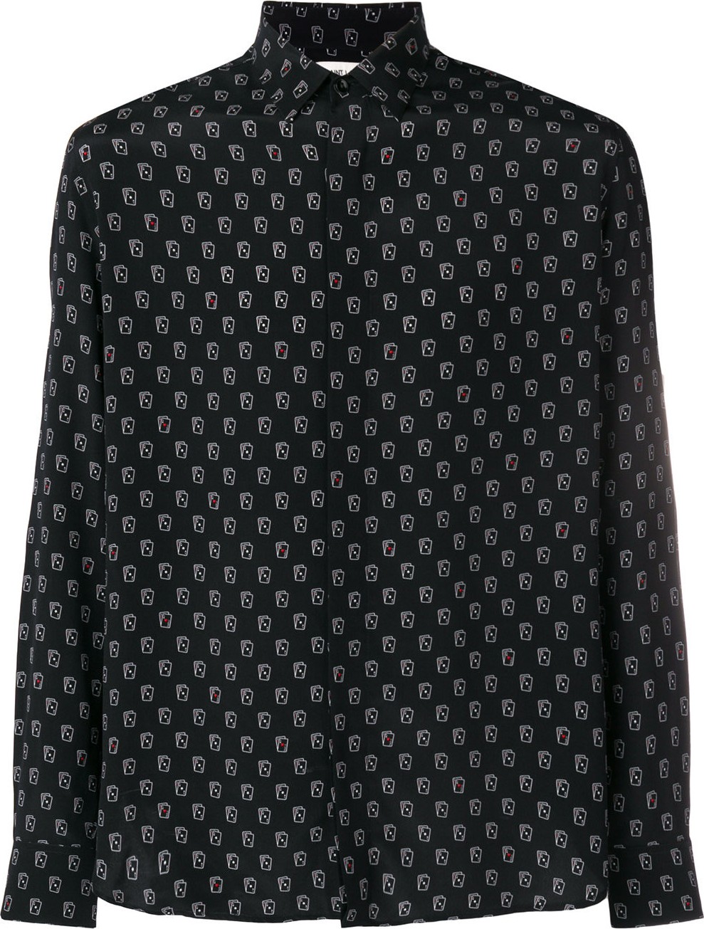 Saint Laurent Playing Cards printed shirt