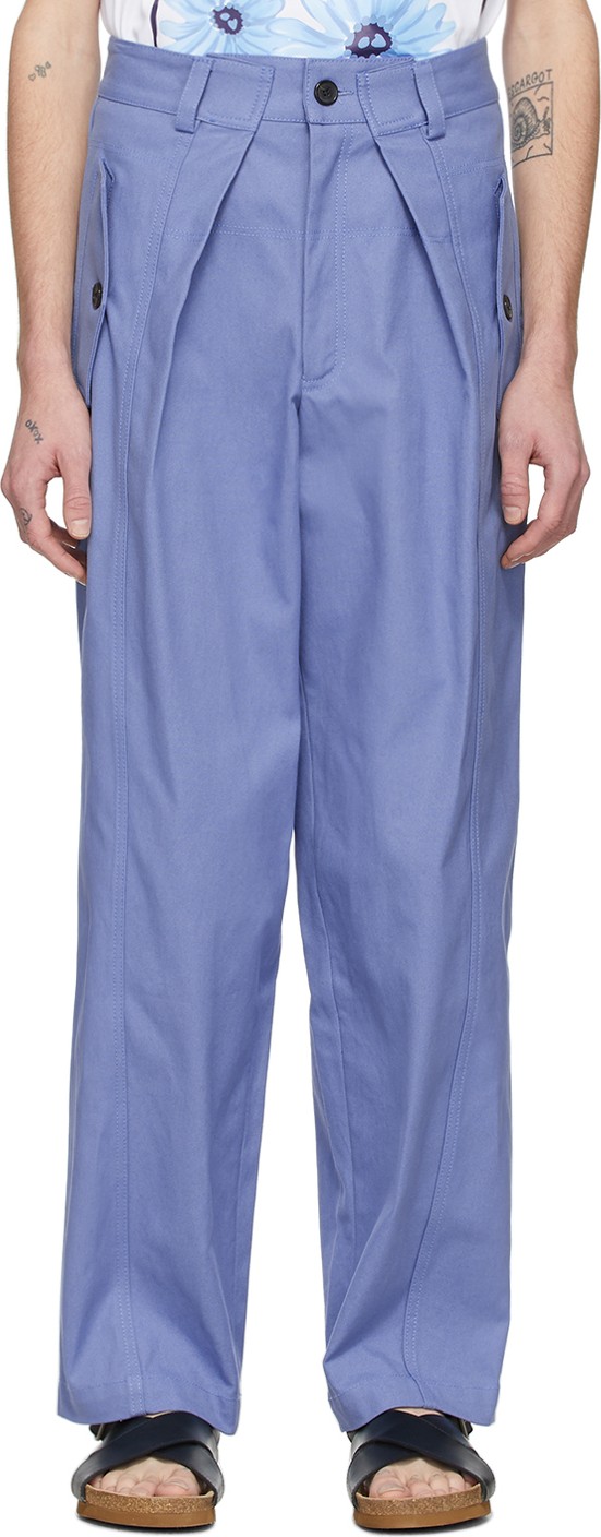 Jacquemus Blue 'Le Pantalon Lavandou' Trousers