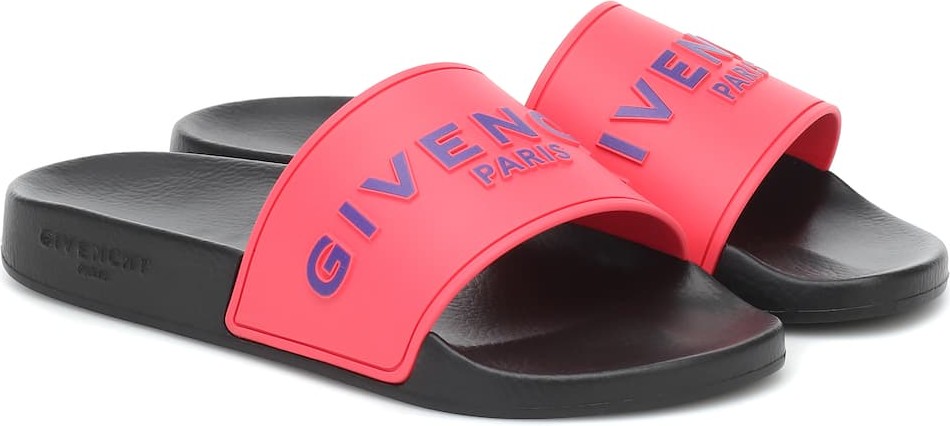 Givenchy Logo rubber slides
