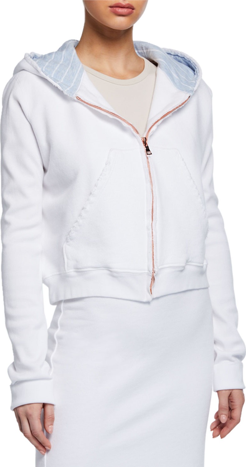 FOREO Cotton Fleece Zip-Front Hoodie
