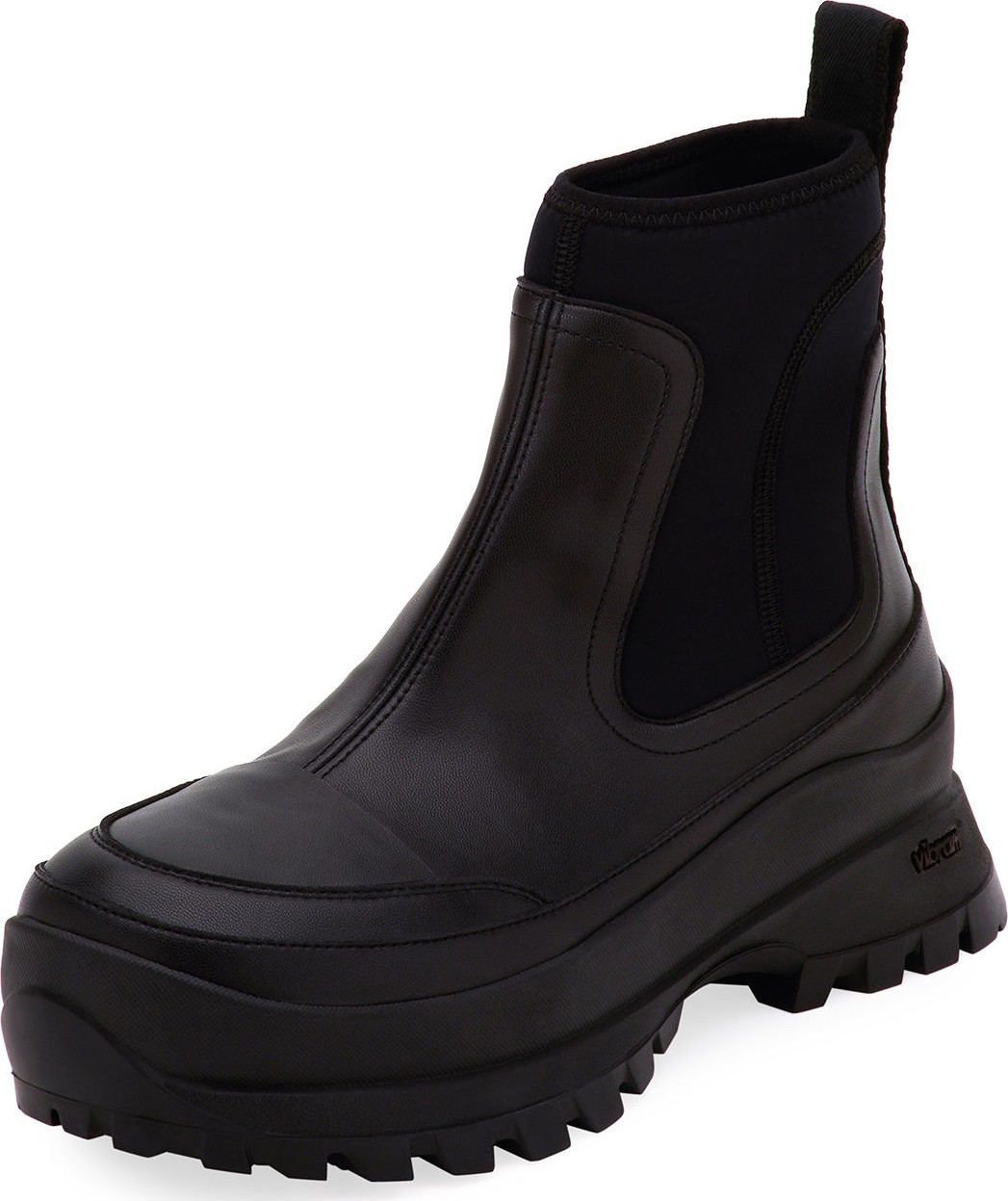 Stella McCartney Two-Tone Lug-Sole Ankle Boots