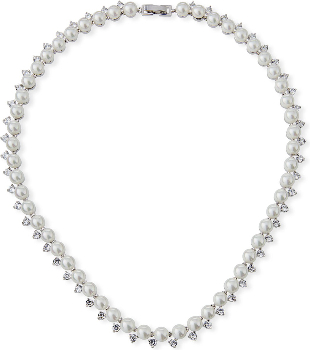 Fallon Micro Pearl Collar Necklace