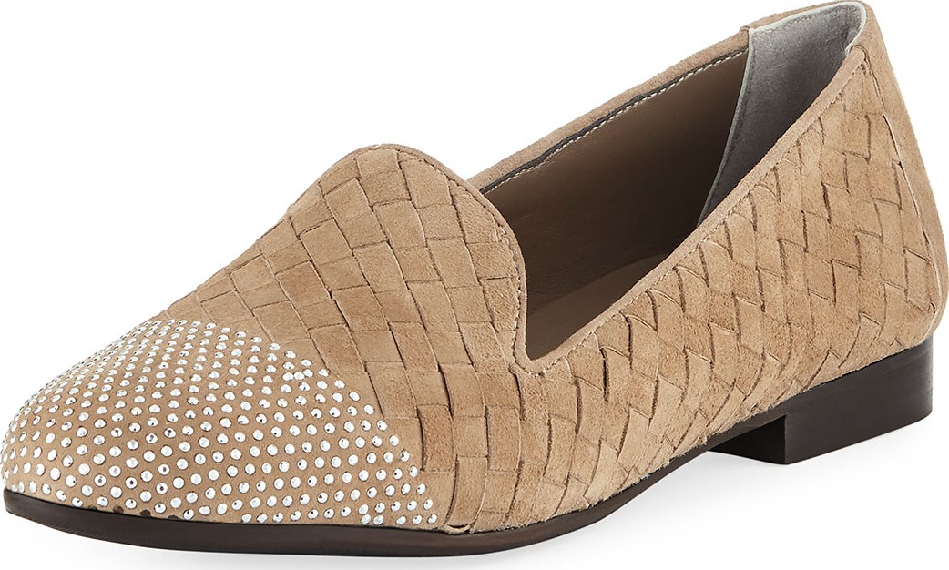 Sesto Meucci Norrie Embellished Woven Loafer