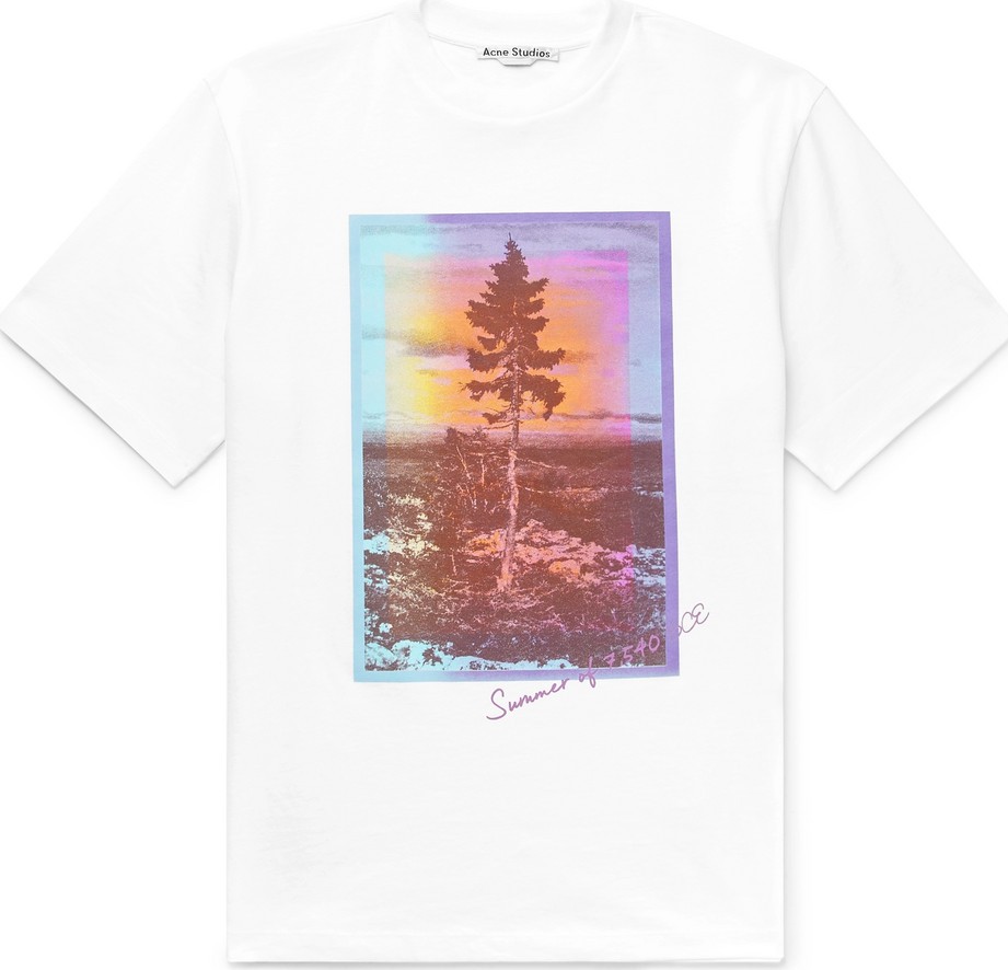 Acne Studios Jaceye Printed Cotton-Jersey T-Shirt