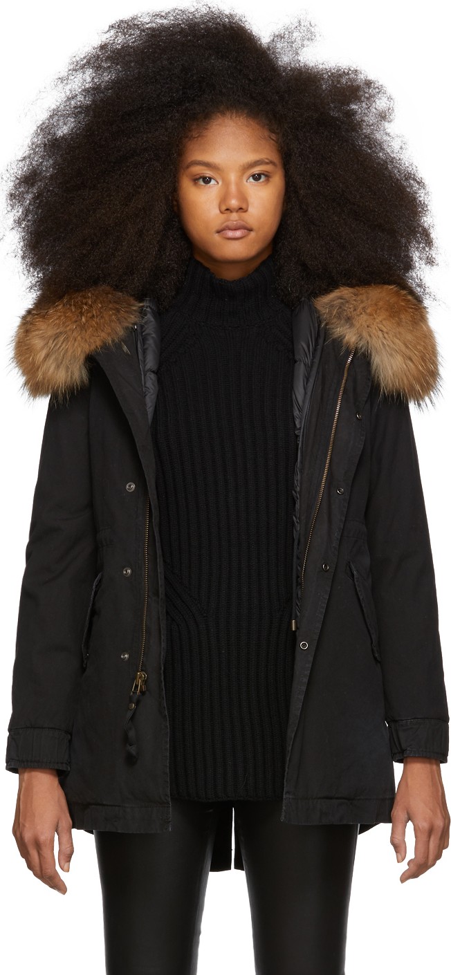 Mr&Mrs Italy Black London Parka