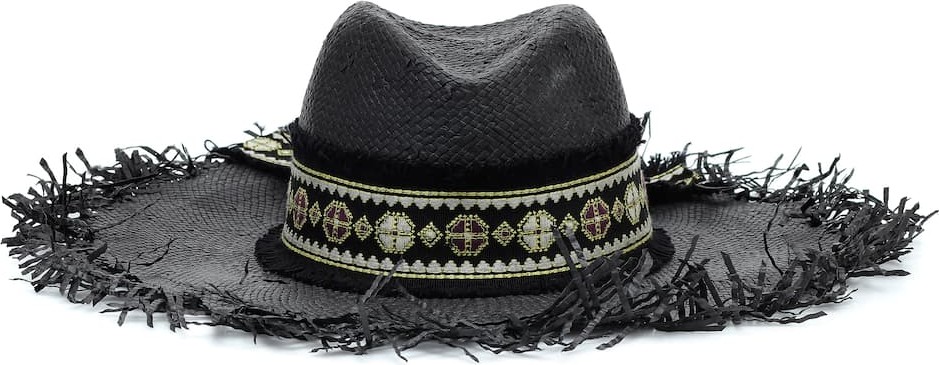 Etro Embellished straw hat
