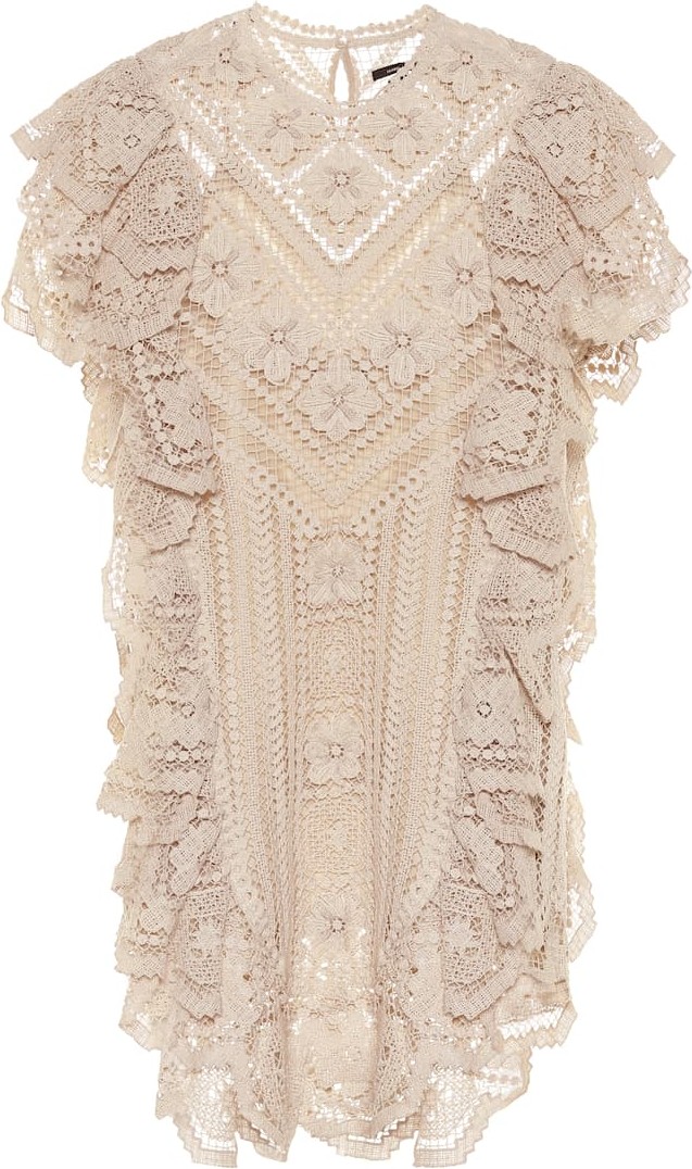 Isabel Marant Zanetti crocheted cotton minidress
