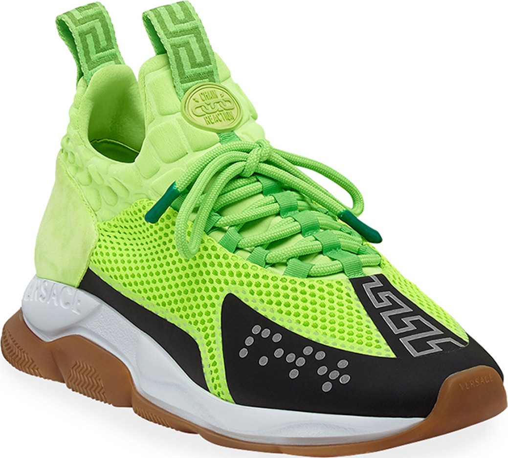 Versace Men's Cross Chainer Neoprene & Mesh Sneakers