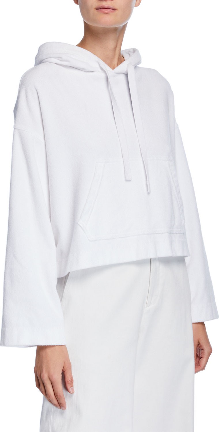 Vince Wide-Sleeve Cotton Pullover Hoodie