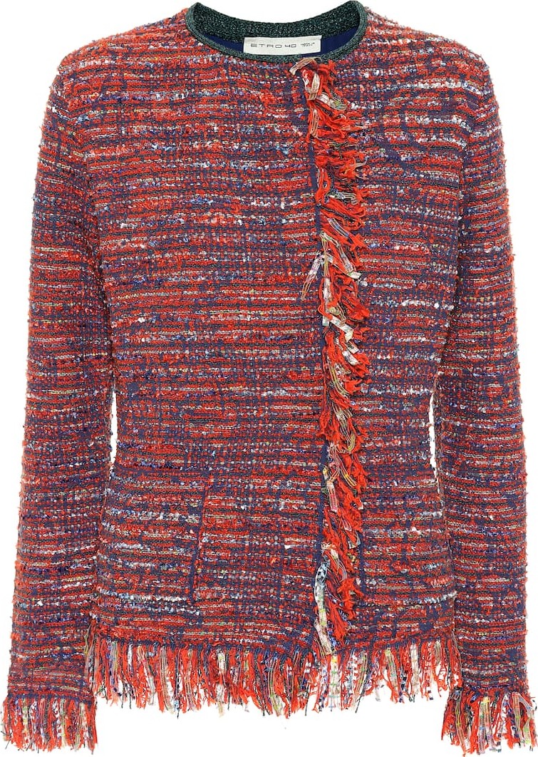 Etro Cotton-blend tweed jacket
