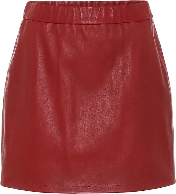 Helmut Lang Leather mini skirt