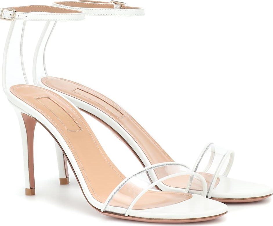 Aquazzura Minimalist 85 leather sandals