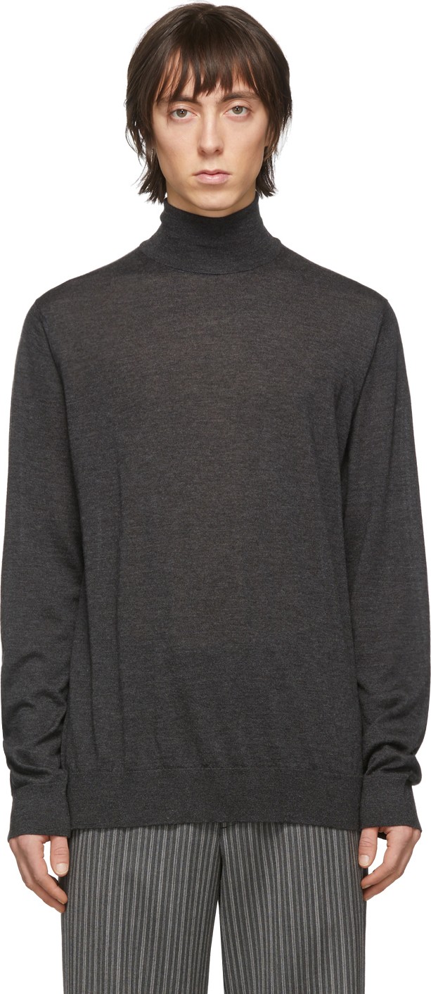 Lanvin Grey Cashmere Turtleneck