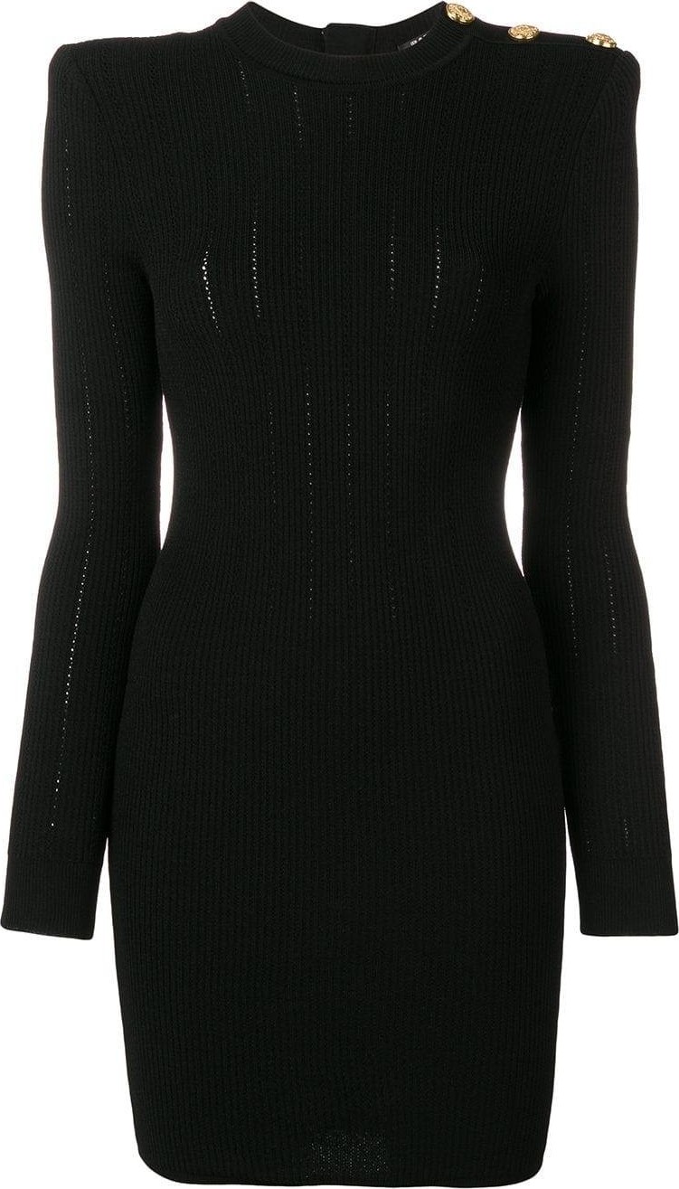 Balmain Shoulder Button Dress