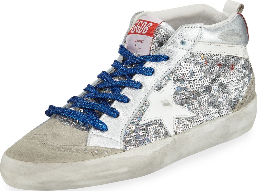 Golden Goose Deluxe Brand Mid Star High-Top Sneakers