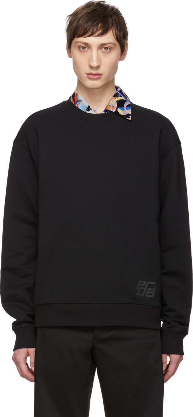 Prada Black Logo Sweatshirt