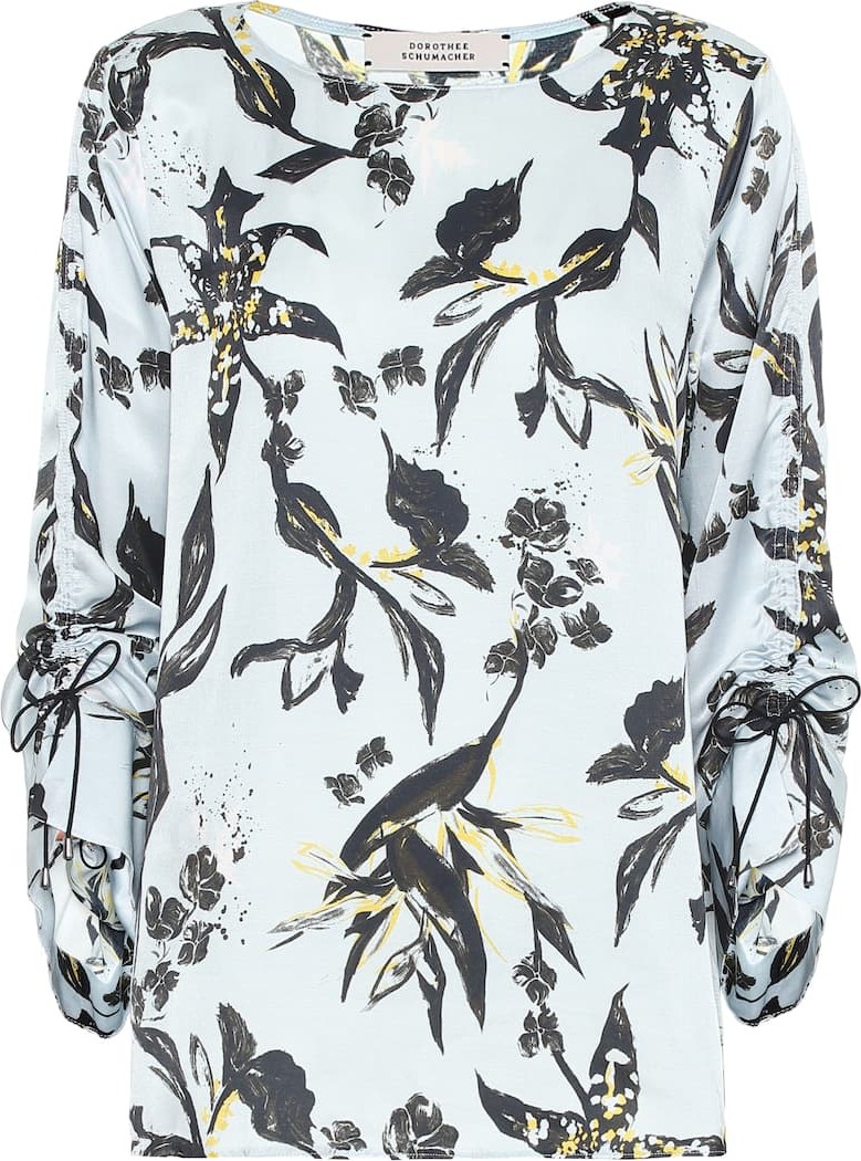 Dorothee Schumacher Floral silk-blend shirt