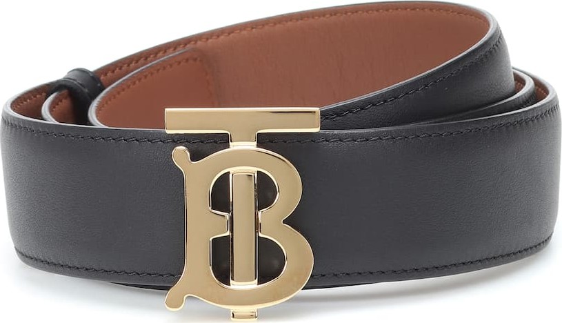 Burberry London England TB reversible leather belt