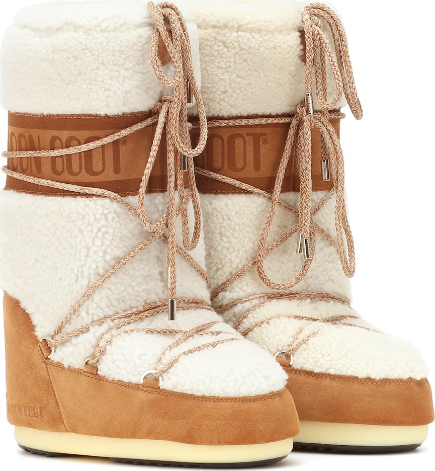 Moon Boot Wool and suede boots