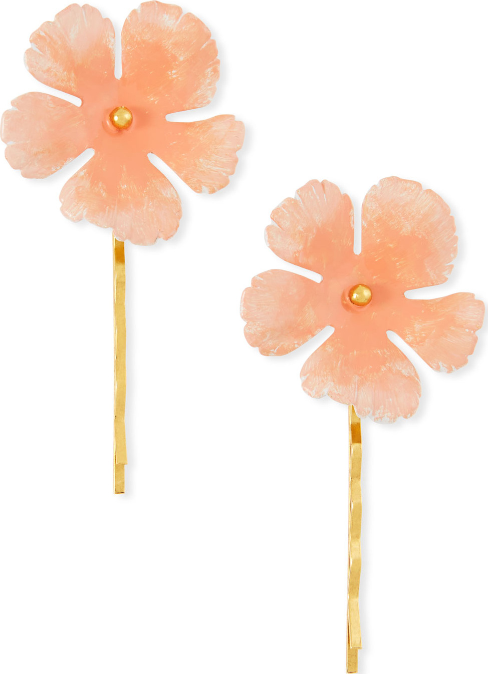Jennifer Behr Poppy Floral Bobby Pins, Set of 2
