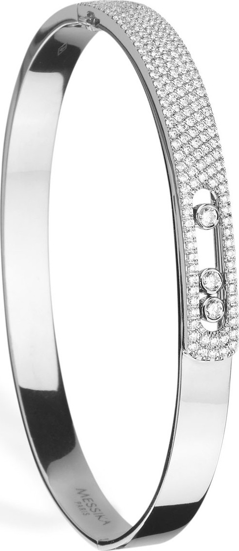 Messika Move Noa Diamond Bangle in 18K White Gold