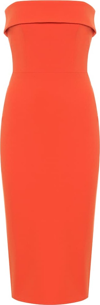 Alex Perry Audra strapless crêpe dress