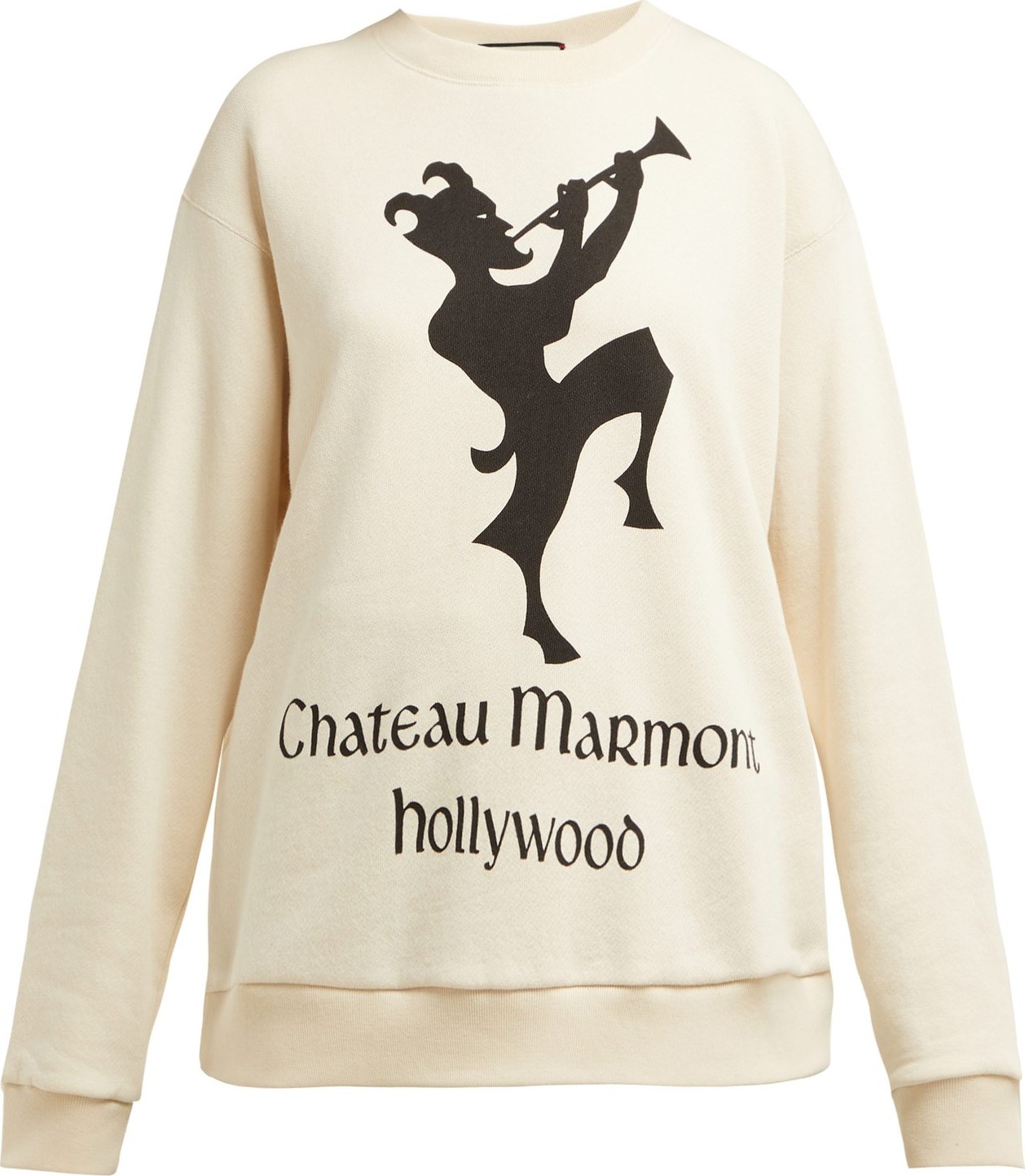 Gucci Chateau Marmont-print cotton sweatshirt