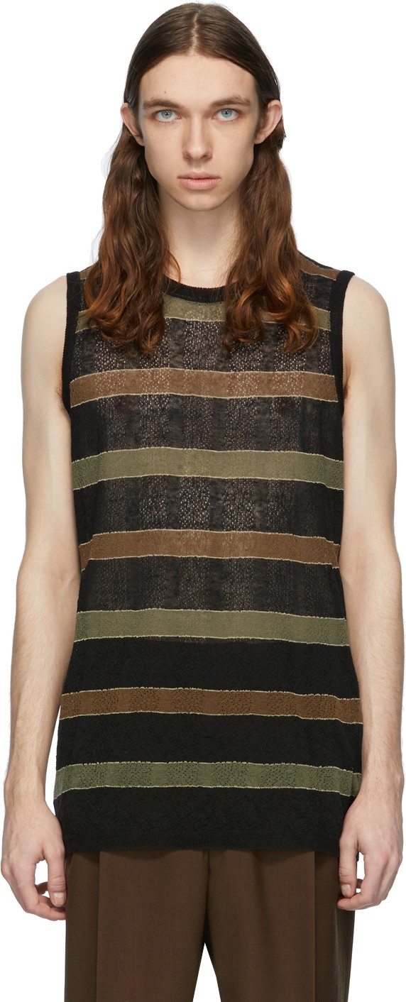 Our Legacy Multicolor Knitted Singlet Tank Top