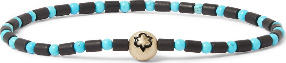 Luis Morais Trinity Bead, Enamel and Gold Bracelet
